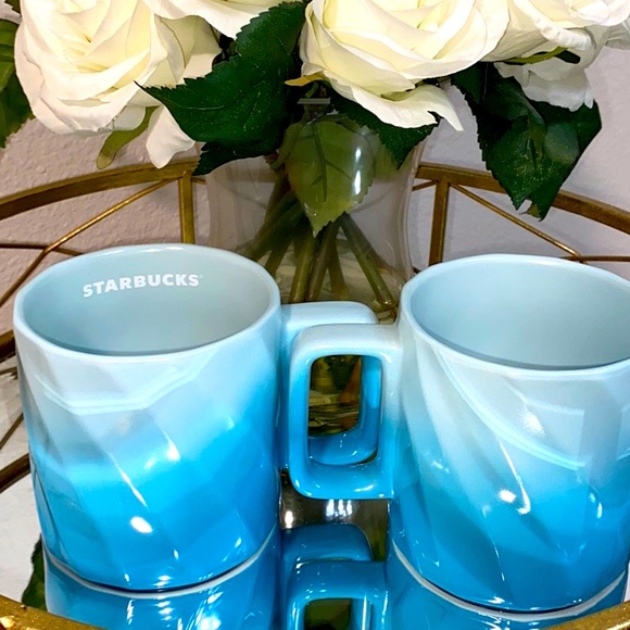 Starbucks Spring 2021 Blue OmbrΓ© Ceramic Mug π - Picture 5 of 7